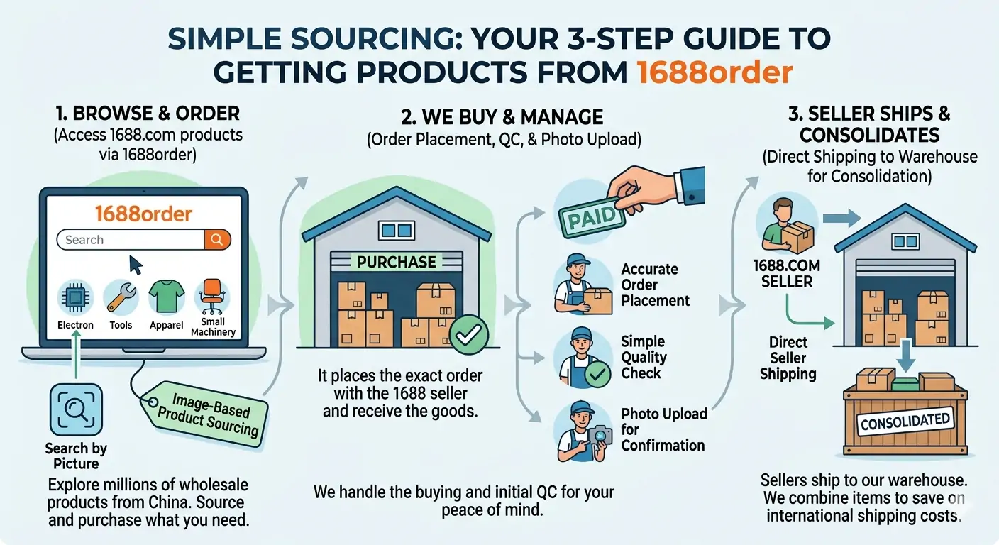 3-step guide to getting products form 1688order